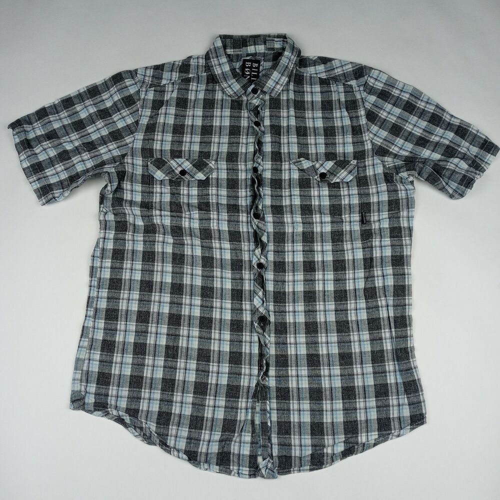 BILLABONG Button Up Shirt Short Sleeve Men's Size Large Casual